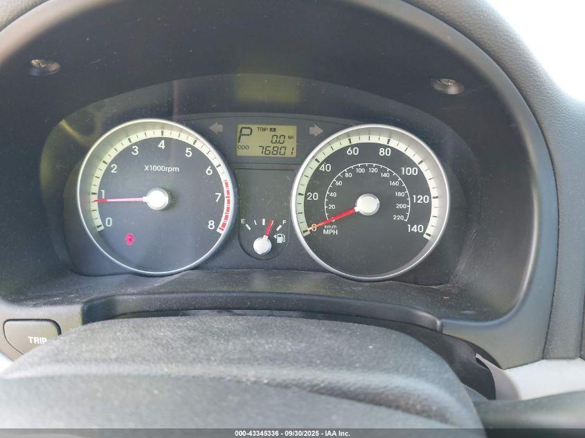 2009 Hyundai Accent Gls VIN: KMHCN46C39U334791 Lot: 43345336