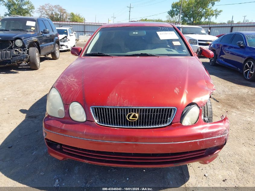 2000 Lexus Gs 300 VIN: JT8BD68S1Y0087522 Lot: 43345343