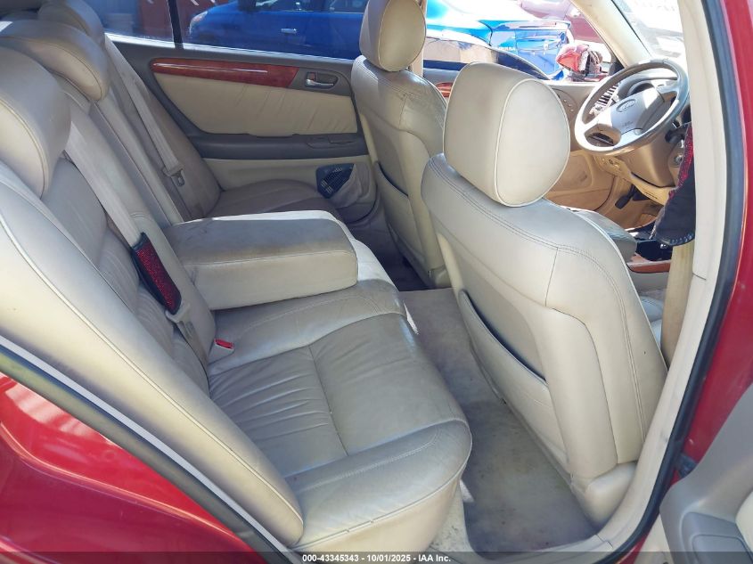 2000 Lexus Gs 300 VIN: JT8BD68S1Y0087522 Lot: 43345343