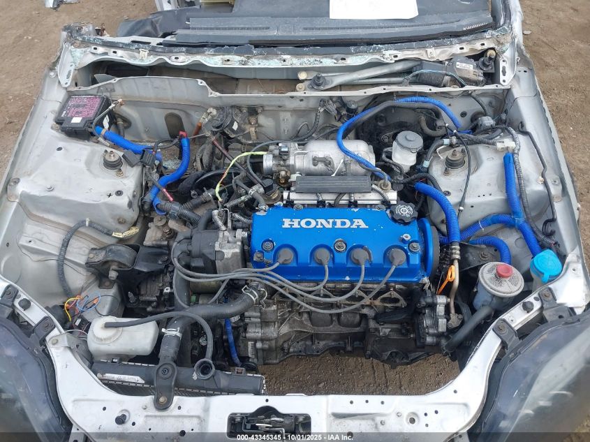 2000 Honda Civic Hx VIN: 1HGEJ7222YL127533 Lot: 43345345