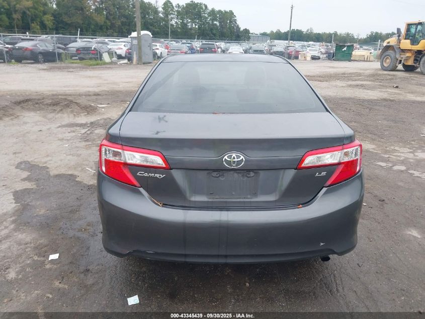 2012 Toyota Camry Le VIN: 4T1BF1FK3CU136041 Lot: 43345439