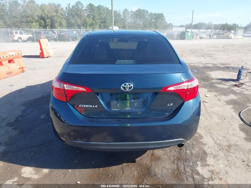 2018 Toyota Corolla Le VIN: 2T1BURHE7JC062908 Lot: 43345492