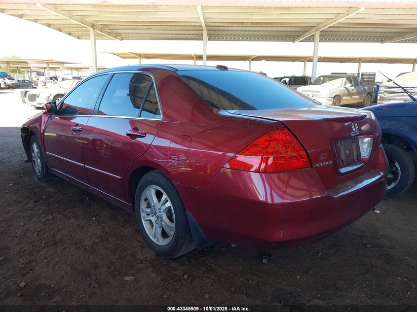 2006 Honda Accord 2.4 Ex red sedan gasoline 1HGCM56856A064941 photo #4