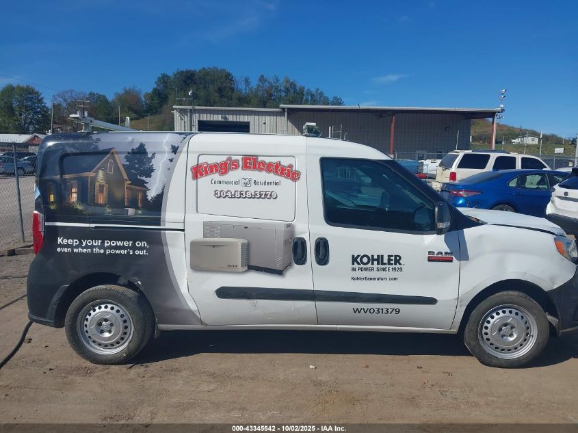 2021 Ram Promaster City Tradesman VIN: ZFBHRFAB1M6V34433 Lot: 43345542