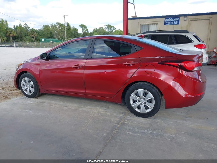 2016 HYUNDAI ELANTRA SE - 5NPDH4AE8GH751114