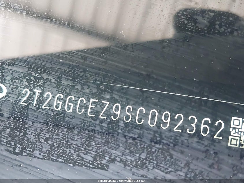 2025 LEXUS NX 350 PREMIUM 2T2GGCEZ9SC092362