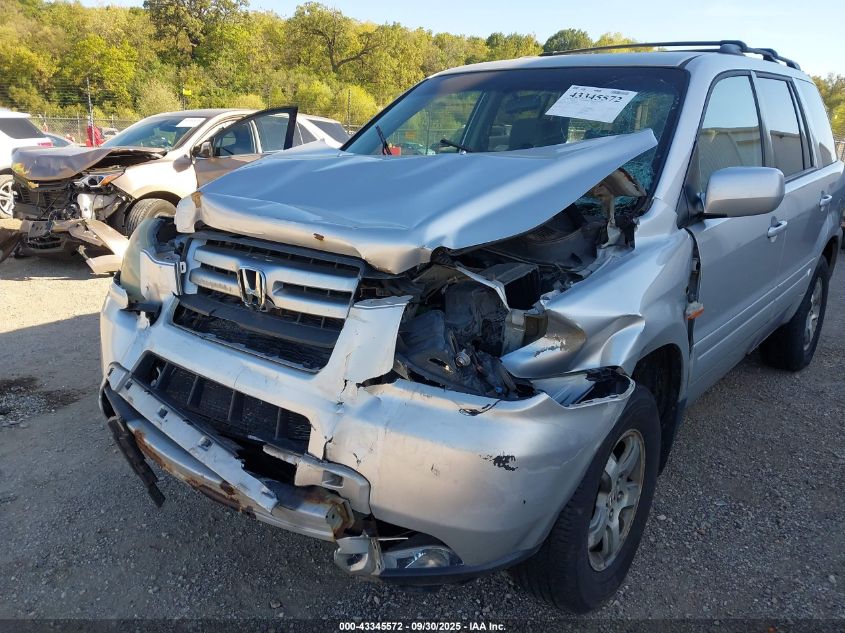 2006 Honda Pilot Ex VIN: 2HKYF184X6H526159 Lot: 43345572