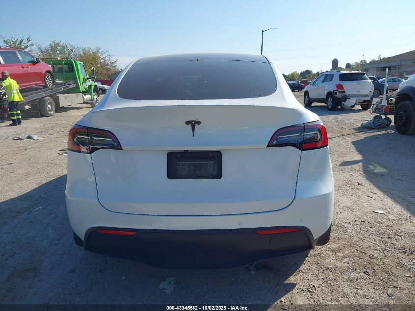 2021 Tesla Model Y Long Range Dual Motor All-Wheel Drive VIN: 5YJYGDEE6MF139180 Lot: 43345582