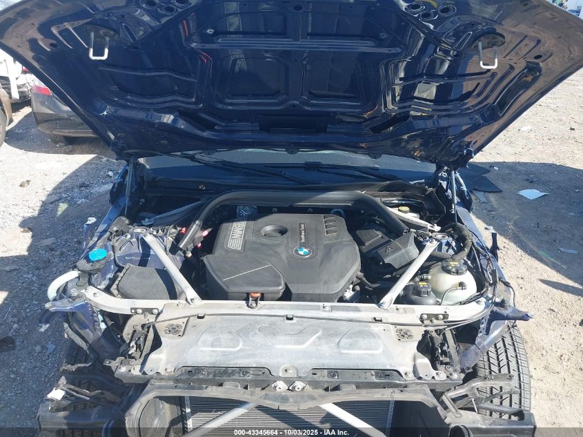 2019 BMW X3 xDrive30I VIN: 5UXTR9C54KLE11869 Lot: 43345664