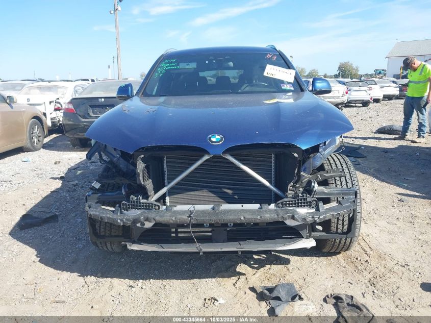 2019 BMW X3 xDrive30I VIN: 5UXTR9C54KLE11869 Lot: 43345664