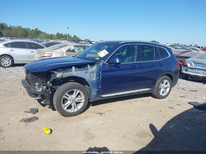 2019 BMW X3 xDrive30I VIN: 5UXTR9C54KLE11869 Lot: 43345664