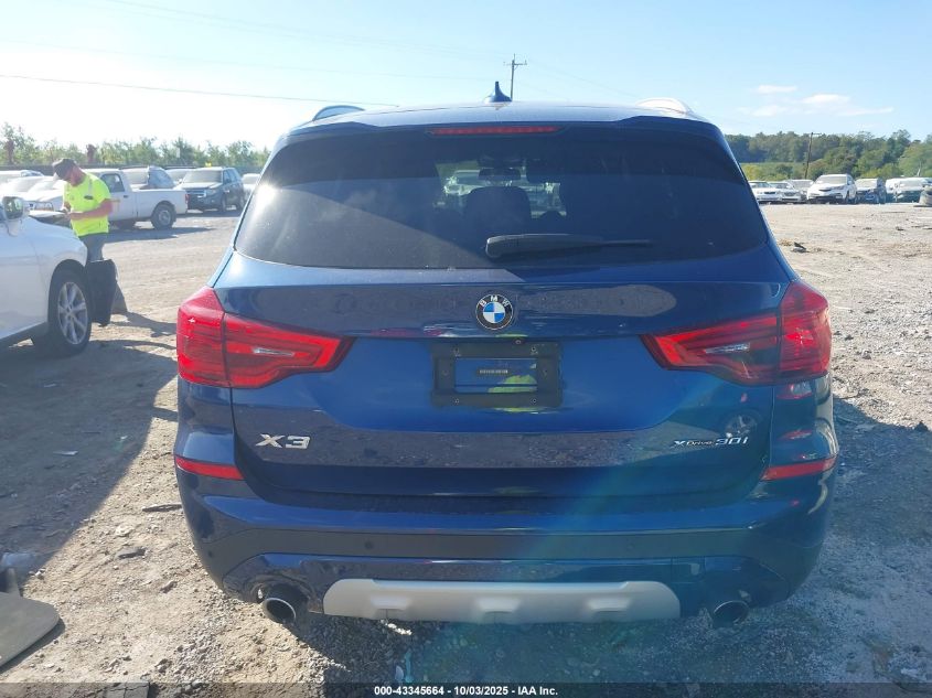 2019 BMW X3 xDrive30I VIN: 5UXTR9C54KLE11869 Lot: 43345664