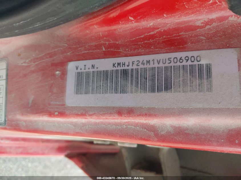 1997 Hyundai Elantra VIN: KMHJF24M1VU506900 Lot: 43345670