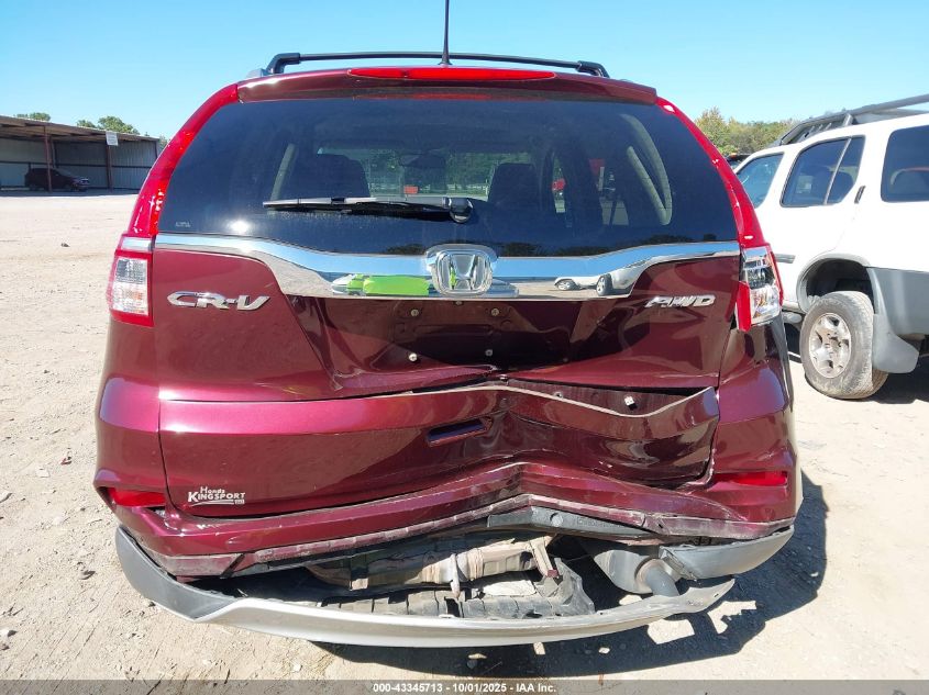 2015 Honda Cr-V Ex-L VIN: 2HKRM4H75FH651706 Lot: 43345713