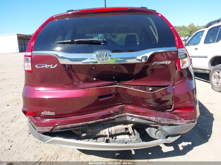 2015 Honda Cr-V Ex-L VIN: 2HKRM4H75FH651706 Lot: 43345713