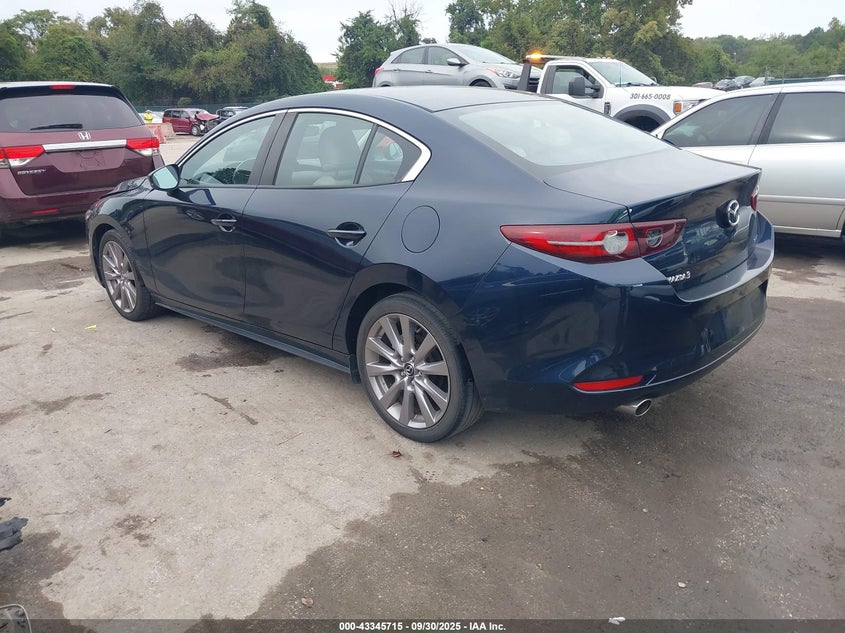 2020 Mazda 3 2.5 Azda3 Select Package Blue Lot 111043345715 Vin 3MZBPACL5LM132993