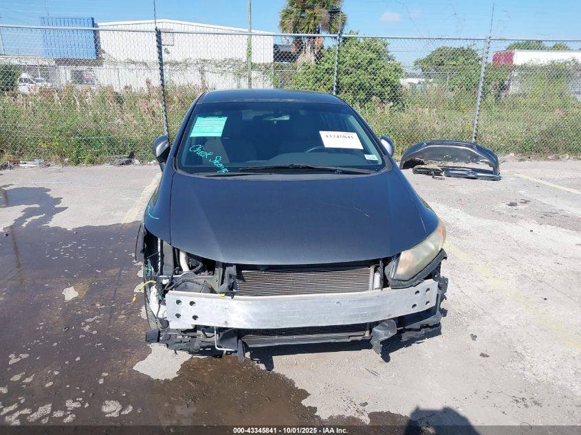 2012 Honda Civic Lx VIN: 19XFB2F57CE015240 Lot: 43345841