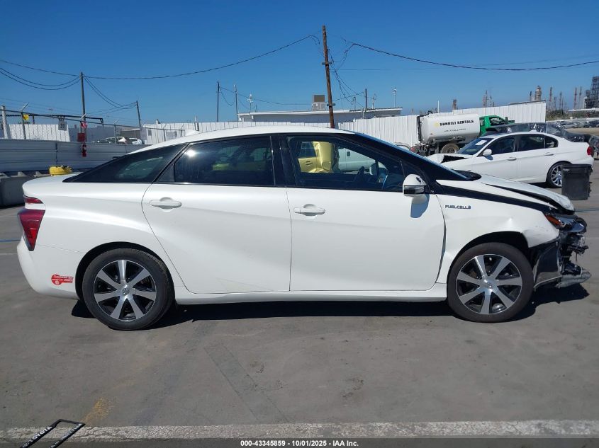 2017 Toyota Mirai VIN: JTDBVRBD6HA001593 Lot: 43345859