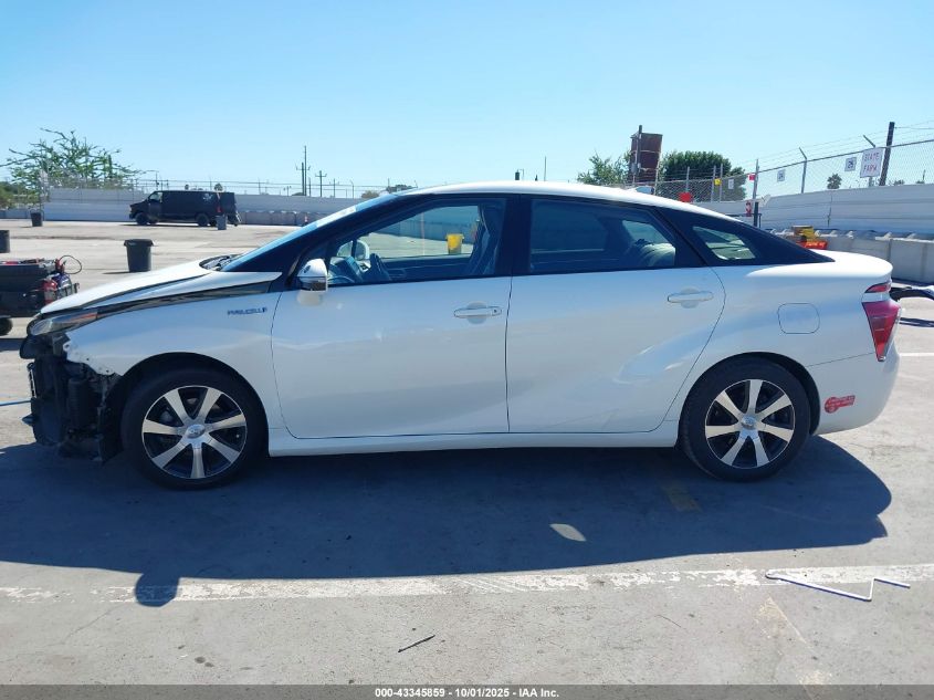 2017 Toyota Mirai VIN: JTDBVRBD6HA001593 Lot: 43345859