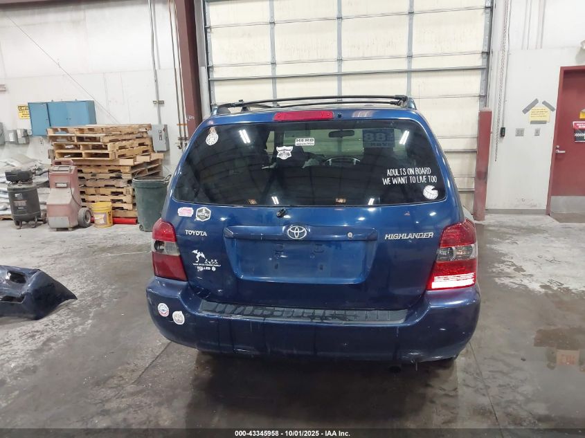 2005 Toyota Highlander VIN: JTEDD21A550131579 Lot: 43345958