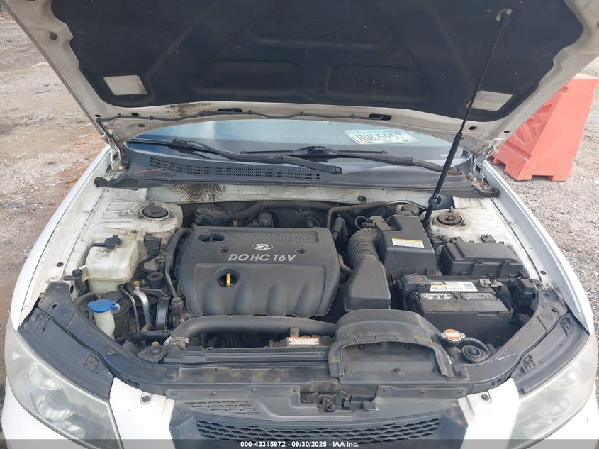 5NPET46C78H394388 2008 HYUNDAI SONATA photo no. 10