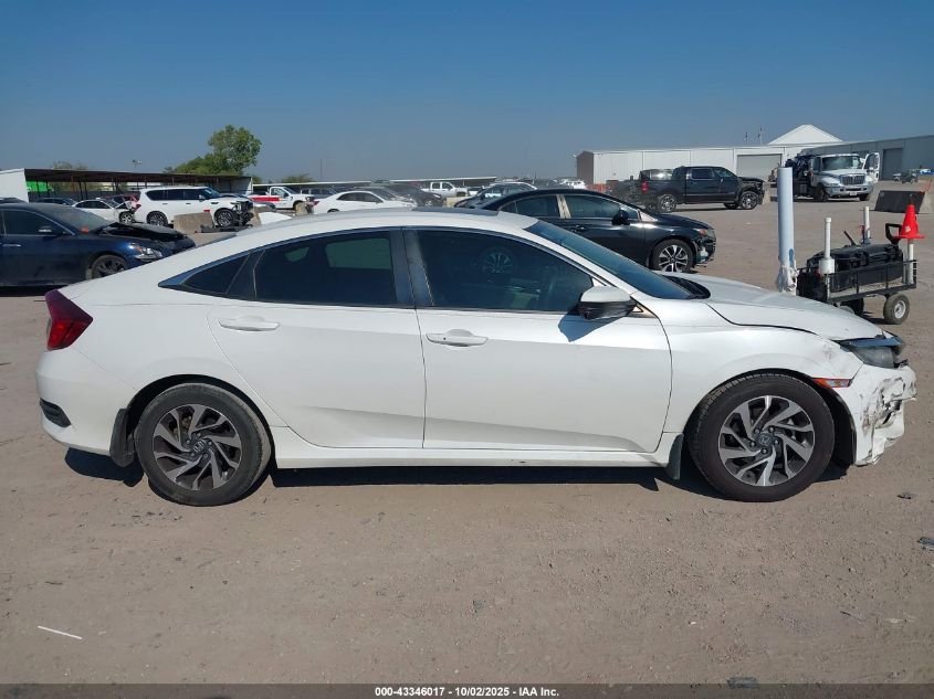 2018 Honda Civic Ex VIN: 19XFC2F76JE039928 Lot: 43346017