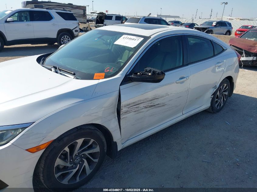 2018 Honda Civic Ex VIN: 19XFC2F76JE039928 Lot: 43346017