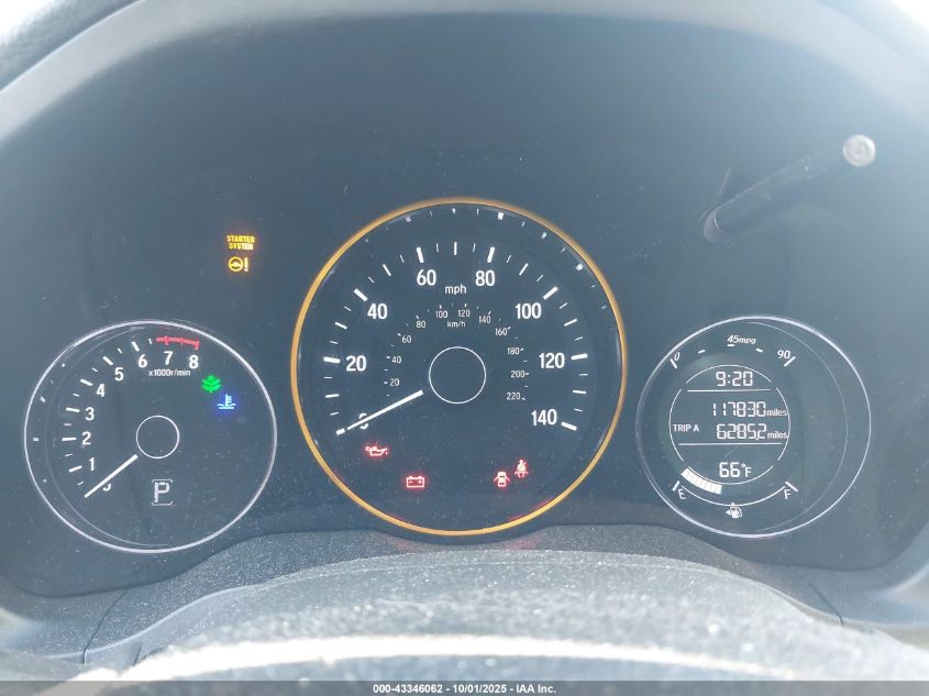 2017 Honda Hr-V Ex VIN: 3CZRU6H50HM705172 Lot: 43346062