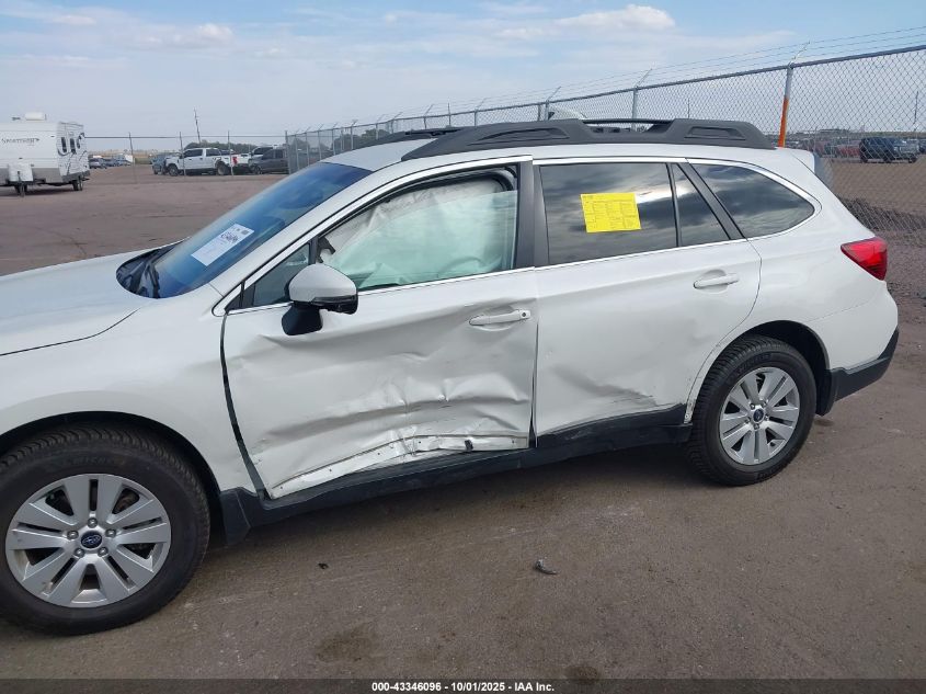 2019 Subaru Outback 2.5I Premium VIN: 4S4BSAFC3K3382693 Lot: 43346096