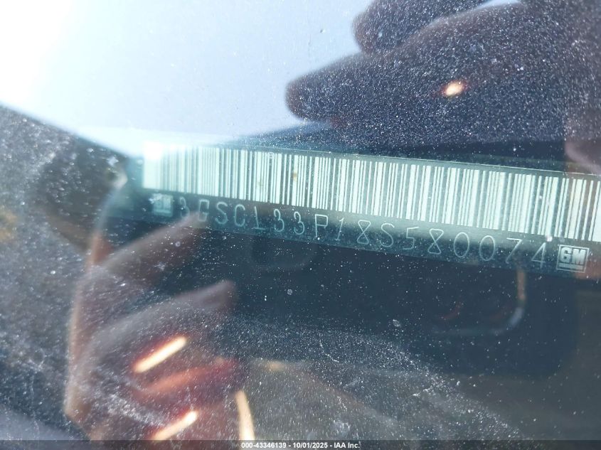 2008 Saturn Vue 4-Cyl Xe VIN: 3GSCL33P18S580074 Lot: 43346139