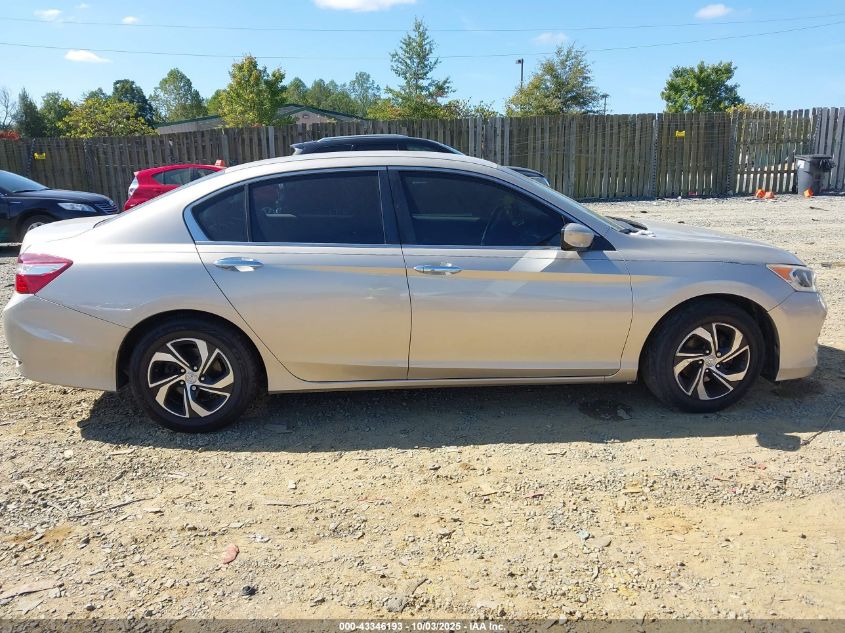 2016 Honda Accord Lx VIN: 1HGCR2F3XGA092885 Lot: 43346193