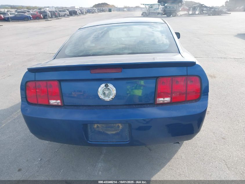 2007 Ford Mustang V6 Deluxe/V6 Premium VIN: 1ZVFT80N275244559 Lot: 43346214