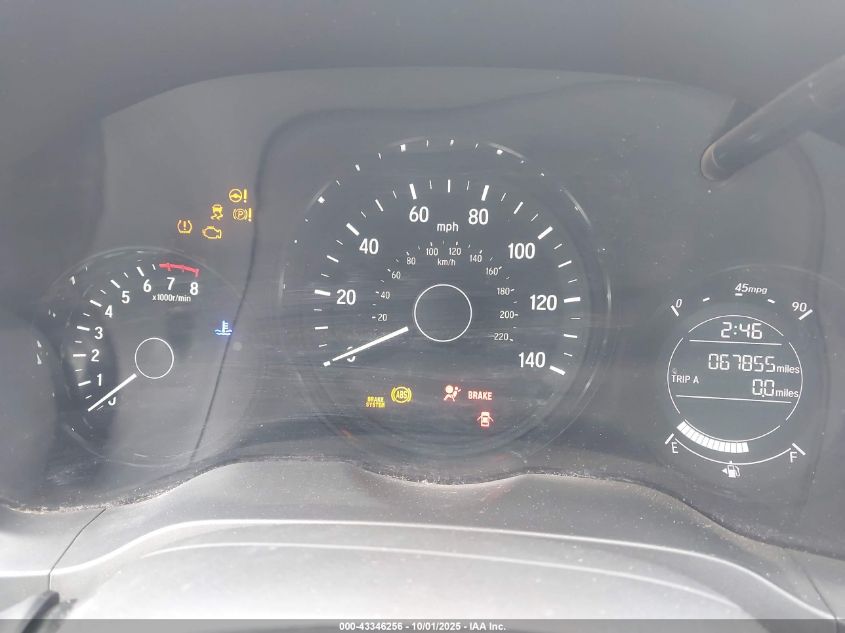 2016 Honda Hr-V Ex VIN: 3CZRU5H58GM725646 Lot: 43346256