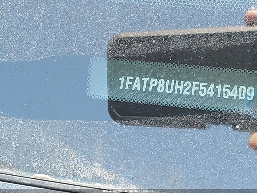 2015 Ford Mustang Ecoboost Premium VIN: 1FATP8UH2F5415409 Lot: 43346396