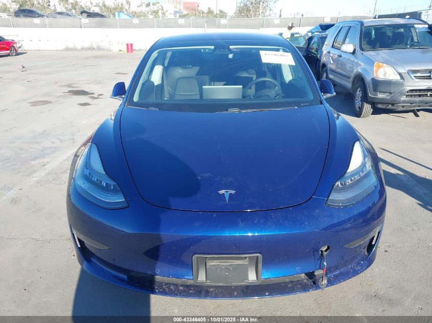 2018 Tesla Model 3 Long Range/Mid Range VIN: 5YJ3E1EA8JF012275 Lot: 43346405