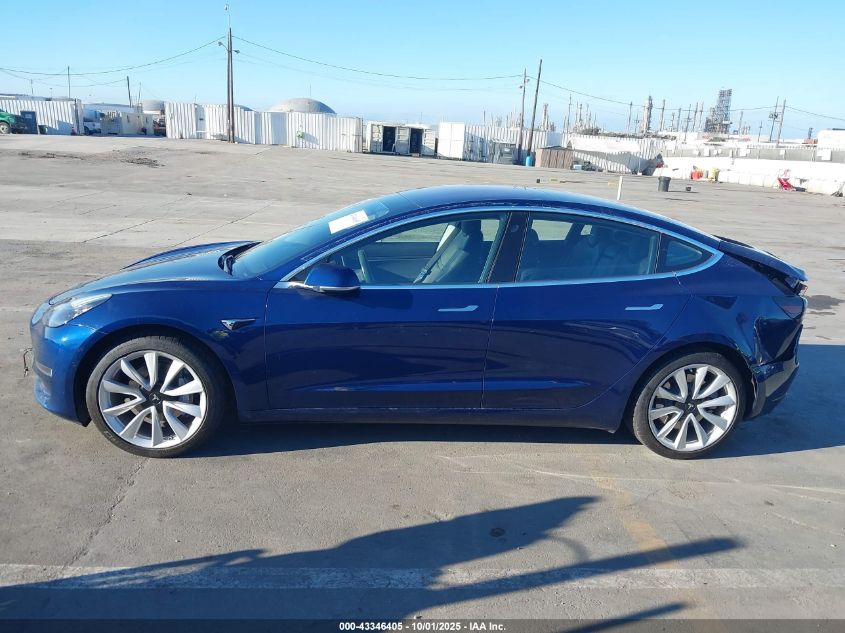 2018 Tesla Model 3 Long Range/Mid Range VIN: 5YJ3E1EA8JF012275 Lot: 43346405