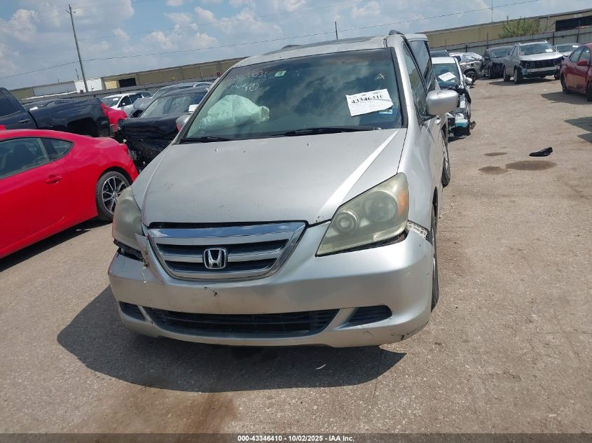 2006 Honda Odyssey Ex-L VIN: 5FNRL38766B019504 Lot: 43346410