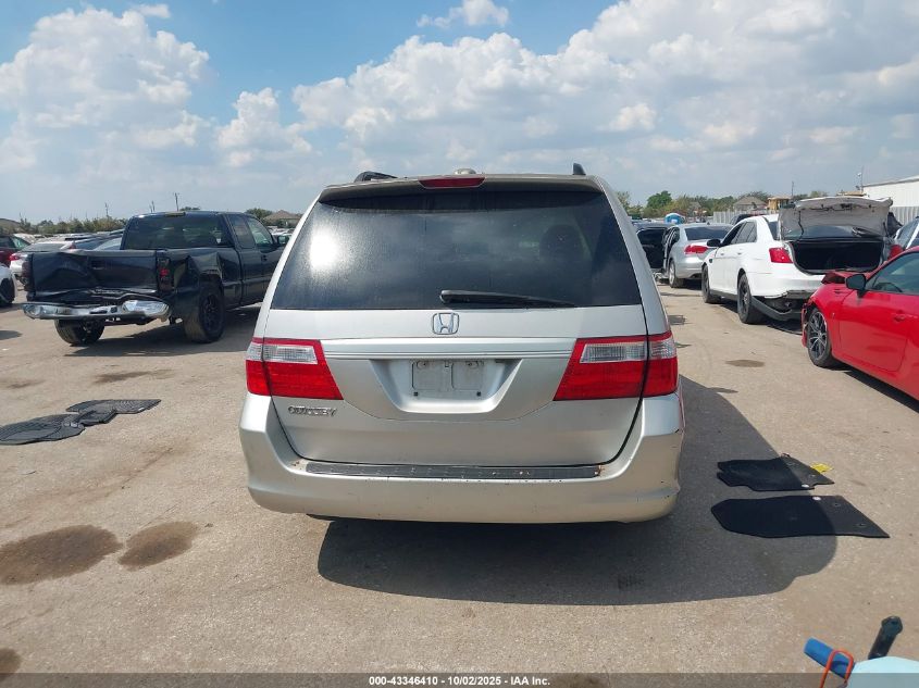 2006 Honda Odyssey Ex-L VIN: 5FNRL38766B019504 Lot: 43346410