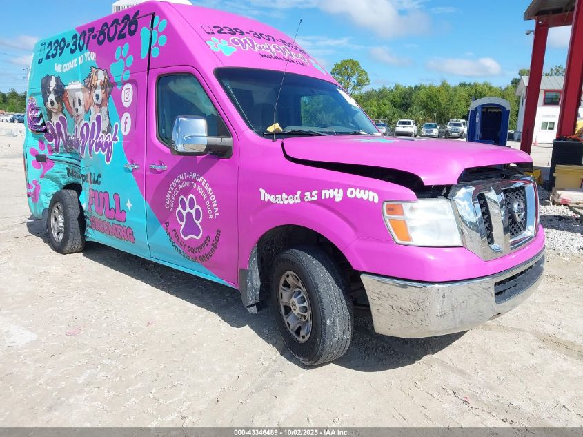 2012 Nissan Nv 2500 Nv2500 Hd Sv V6 green van gasoline 1N6BF0LY7CN118172 photo #1