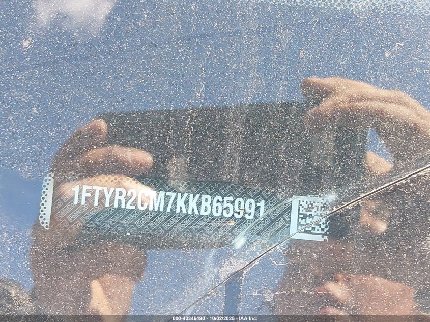 2019 Ford Transit-250 VIN: 1FTYR2CM7KKB65991 Lot: 43346490