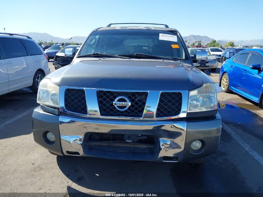 2006 Nissan Armada Le VIN: 5N1AA08A86N733192 Lot: 43346492