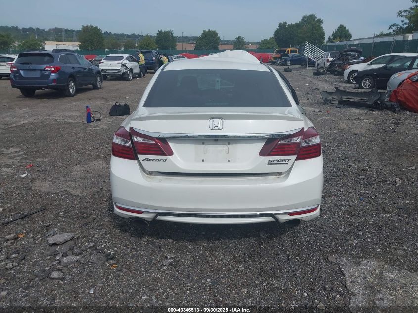 2017 Honda Accord Sport Se VIN: 1HGCR2F16HA196502 Lot: 43346513