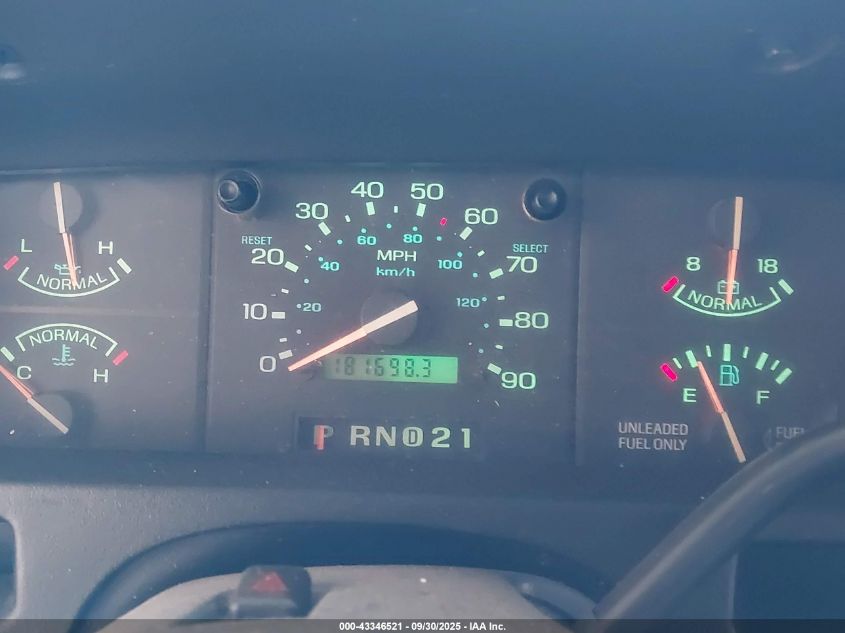 1997 Ford Aerostar Xlt VIN: 1FMDA41X9VZB01747 Lot: 43346521