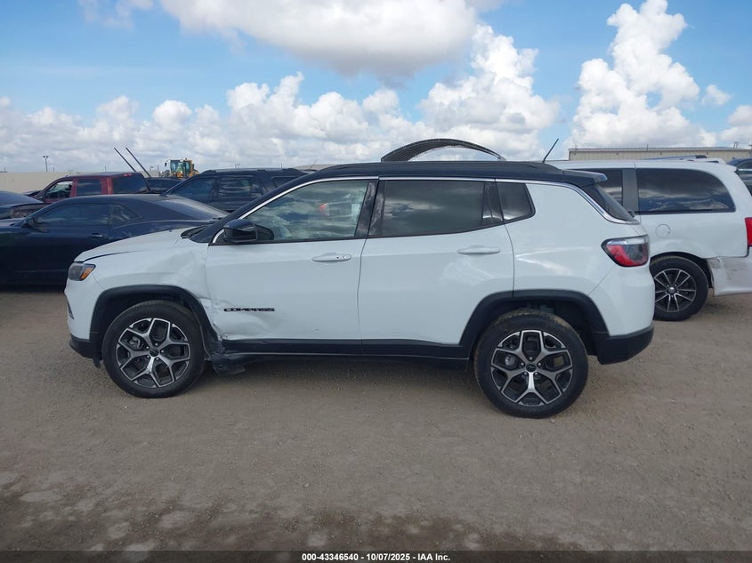 2025 Jeep Compass 2.0 Limited 4x4 White Lot 111043346540 Vin 3C4NJDCN4ST614525