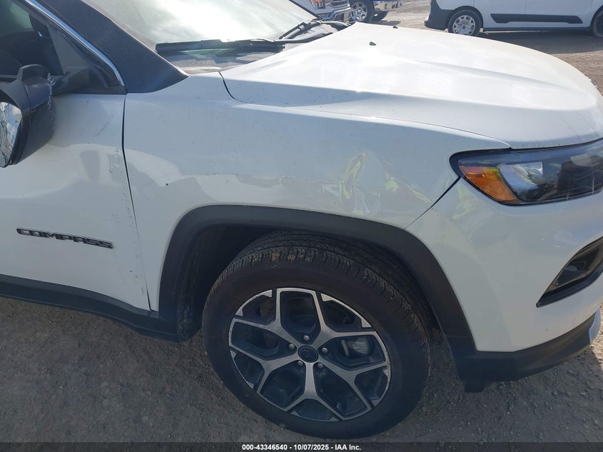 2025 Jeep Compass 2.0 Limited 4x4 White Lot 111043346540 Vin 3C4NJDCN4ST614525