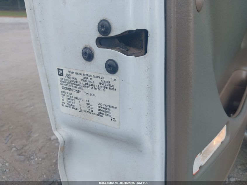 2006 Chevrolet Silverado 1500 Lt3 VIN: 2GCEK13T461226311 Lot: 43346573