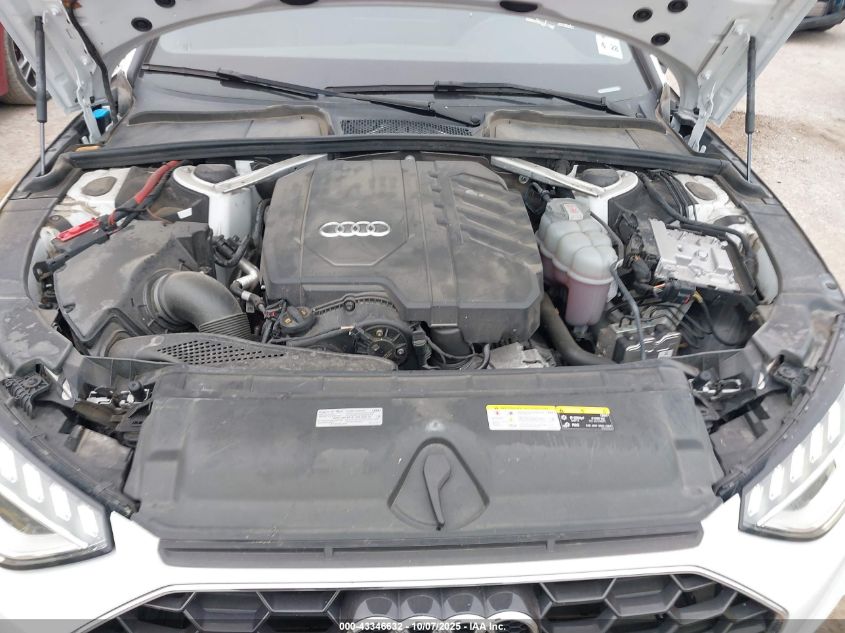 2023 Audi A4 Premium Plus 45 Tfsi S Line Quattro S Tronic VIN: WAUEAAF40PN015126 Lot: 43346632