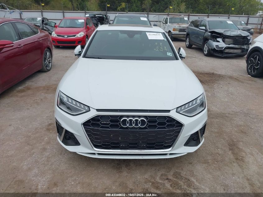 2023 Audi A4 Premium Plus 45 Tfsi S Line Quattro S Tronic VIN: WAUEAAF40PN015126 Lot: 43346632