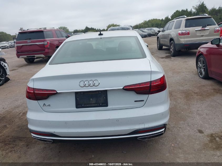 2023 Audi A4 Premium Plus 45 Tfsi S Line Quattro S Tronic VIN: WAUEAAF40PN015126 Lot: 43346632