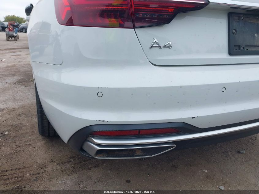 2023 Audi A4 Premium Plus 45 Tfsi S Line Quattro S Tronic VIN: WAUEAAF40PN015126 Lot: 43346632